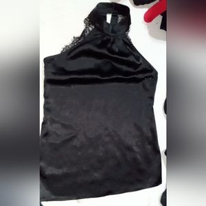 Sleeveless black top